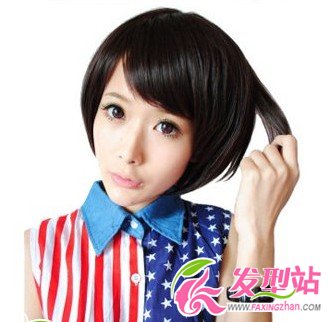 甜美可愛(ài)直發(fā)波波頭