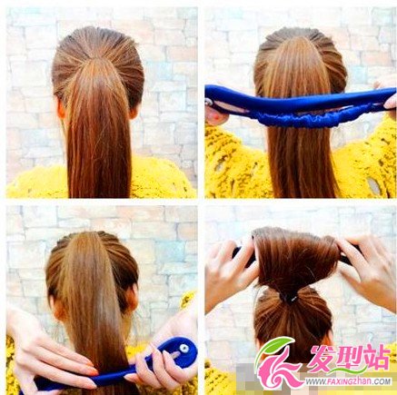 2013春夏季超可愛(ài)韓式花苞丸子頭扎法教程