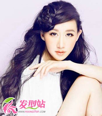 優(yōu)雅劉海編發(fā)發(fā)型 打造養(yǎng)眼美女