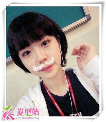夏季女生清純可愛短發(fā)發(fā)型圖片