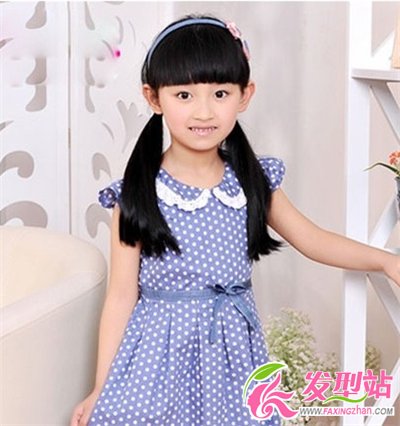 小女孩可愛時尚韓式扎發(fā)發(fā)型