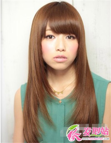 2014女生流行直發(fā)梨花頭發(fā)型 甜美梨花頭更有青春色彩
