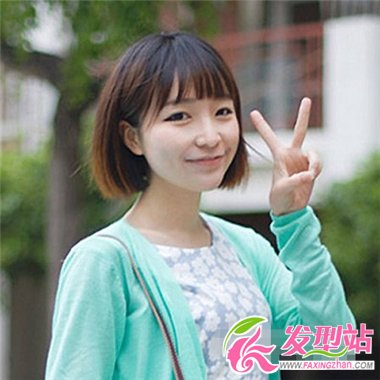 女生時(shí)尚清純短發(fā)發(fā)型 清爽短發(fā)可愛又瘦臉