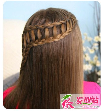 百變瀑布編發(fā)發(fā)型 編出唯美女神范兒