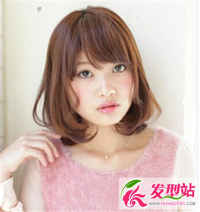 秋冬圓臉女生梨花頭造型 感受不一樣的體會
