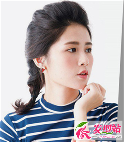 無(wú)劉海的蓬松款是扎發(fā)造型