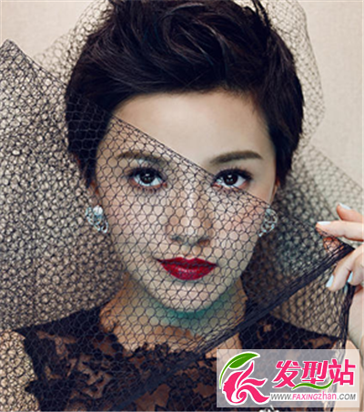 個(gè)性露額清爽短發(fā)