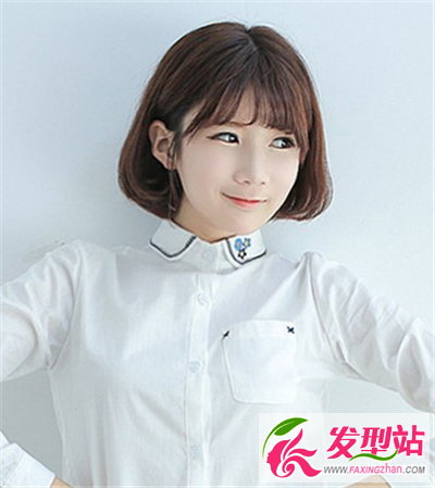 清新簡(jiǎn)單的時(shí)尚短發(fā)和經(jīng)典的韓式空氣感劉海