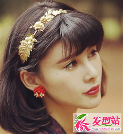內(nèi)卷發(fā)劉海造型