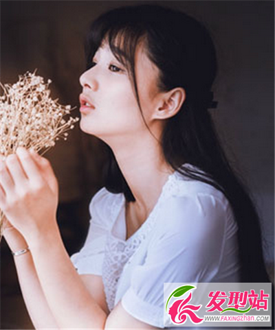 半公主扎發(fā)直發(fā)發(fā)型