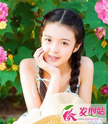 雙麻花辮子造型