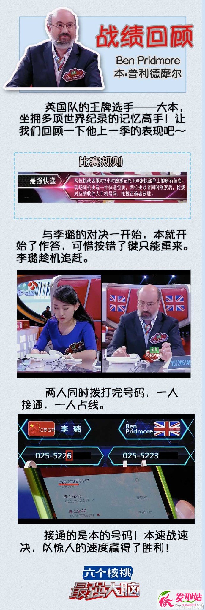 最強(qiáng)大腦本普里德摩卷土重來(lái) 蘇清波迎戰(zhàn)腦力界祖師爺Ben Pridmore本普利德摩爾