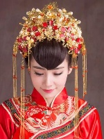 鳳冠霞帔新娘發(fā)型 中式古典新娘造型