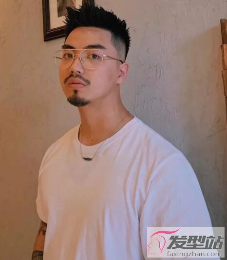 男生漸變小飛機(jī)頭