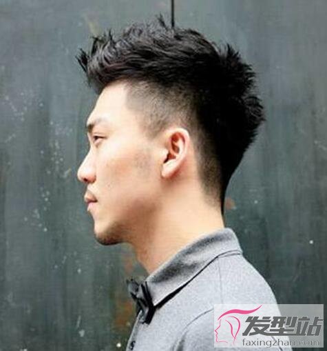 男生漸變小飛機(jī)頭