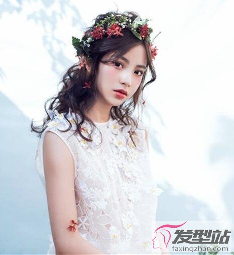 小清新風新娘發(fā)型