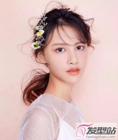 小清新風新娘發(fā)型