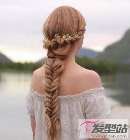 森女風(fēng)魚骨辮編發(fā)
