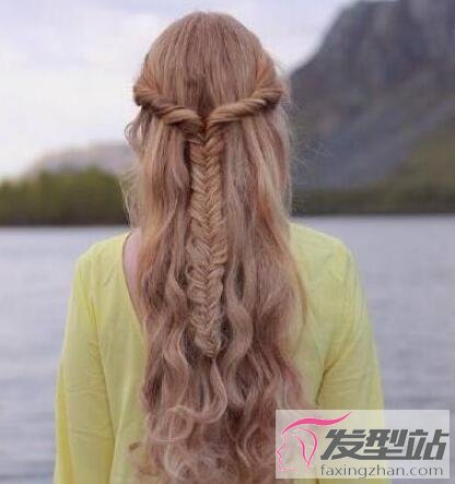 森女風(fēng)魚骨辮編發(fā)