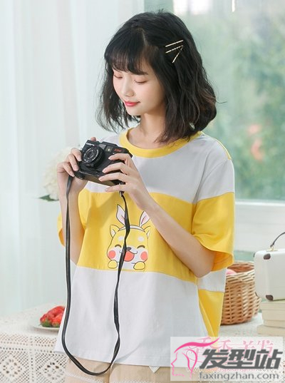 甜美BOBO頭真的很百搭 不挑臉型的清新波波頭發(fā)型
