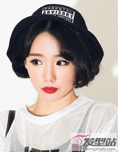 明星美女波波頭發(fā)型圖片 少女波波頭的校園風(fēng)格搭配