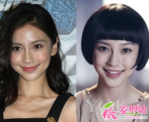 Angelababy長(zhǎng)短發(fā)