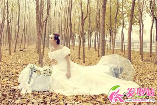 樹林中新娘婚紗攝影照片欣賞 樹林中新娘婚紗攝影照片欣賞