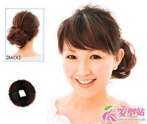 美發(fā)工具巧編丸子頭 手把手教會你