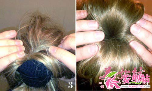 簡單6步 DIY“絲襪花苞頭”