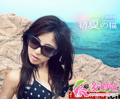 趙奕歡夏日寫(xiě)真圖片 長(zhǎng)發(fā)演繹性感魅力