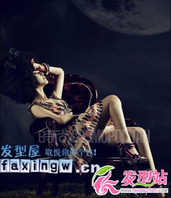 女星范冰冰爆炸頭假發(fā)造型登時(shí)尚封面