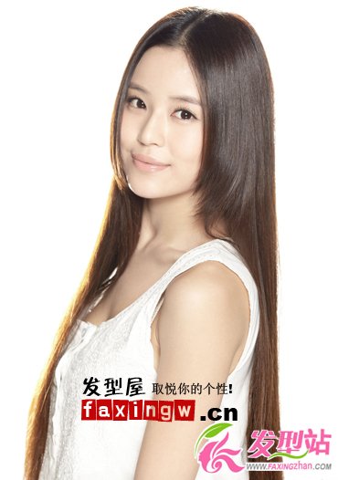 溫心水嫩迷人的長發(fā)直發(fā)發(fā)型圖片欣賞