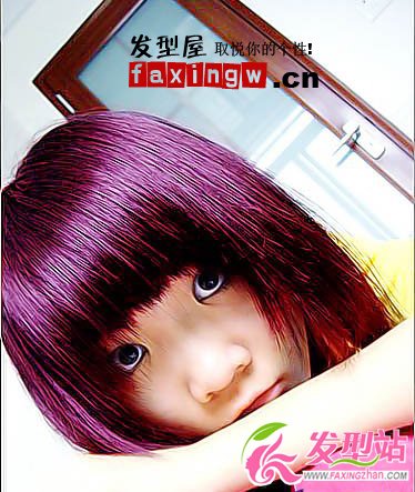 男生女生紫紅色頭發(fā)圖片 冬季想換發(fā)色都來看