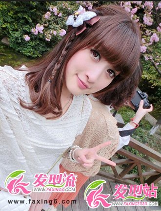 甜美風直系梨花頭圖片欣賞