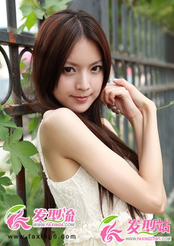 清純甜美風(fēng) 時尚潮流直發(fā)發(fā)型