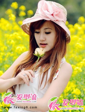 清純甜美風(fēng) 時尚潮流直發(fā)發(fā)型