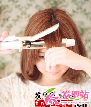 巧用卷發(fā)棒打造柔美動人梨花頭