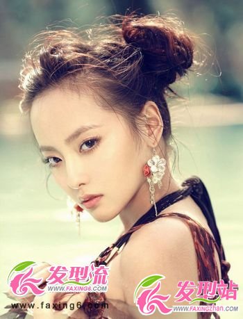 清爽百搭丸子頭 人見(jiàn)人愛(ài)