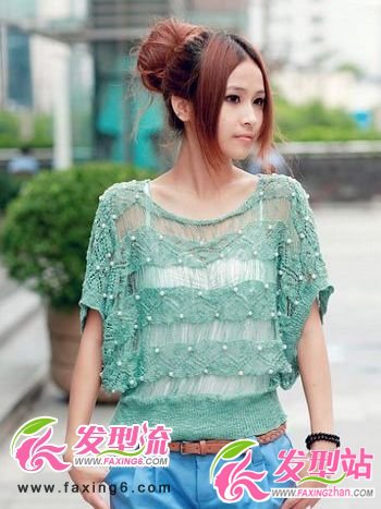 清爽百搭丸子頭 人見人愛