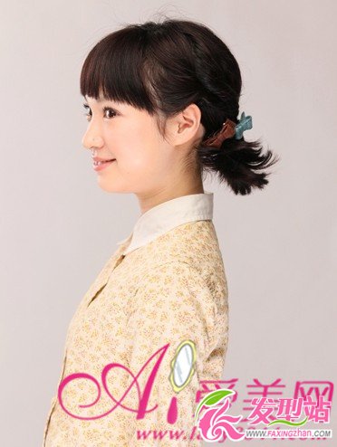 少女最愛 小清新短發(fā)馬尾扎發(fā)圖解