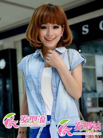 梨花頭可愛女生短發(fā)