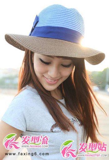 清新感女生直發(fā)發(fā)型