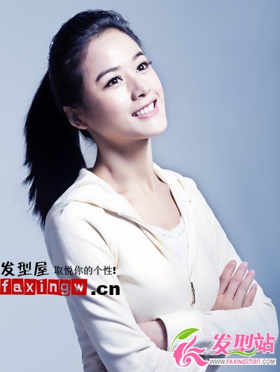 2012夏日清爽發(fā)型 女明星百搭減齡無(wú)劉海馬尾發(fā)型