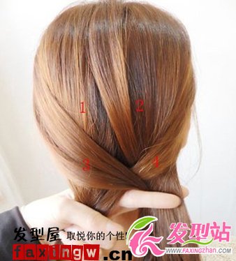 夏季盤發(fā) 清爽韓式盤發(fā)步驟與圖解