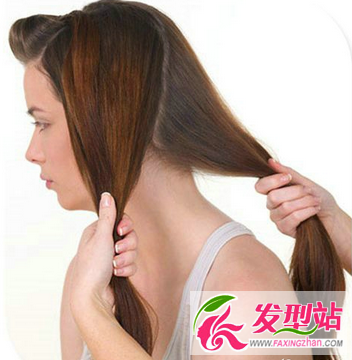 氣質長發(fā)魚骨辮編法圖解