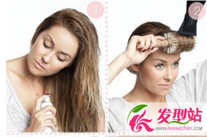怎么用吹風(fēng)機(jī)把頭發(fā)吹蓬松圖解