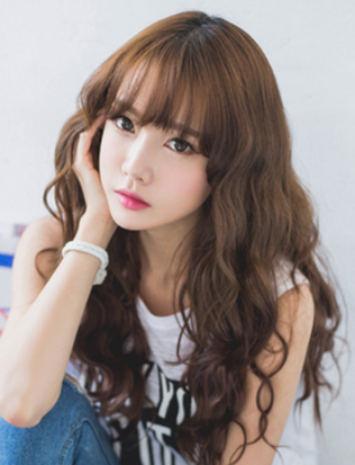 女生長發(fā)卷發(fā)玉米燙 韓式森系泡面頭蛋卷頭發(fā)型圖片