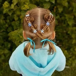 萌娃可愛(ài)編發(fā)扎發(fā) 2025兒童編發(fā)圖片大全