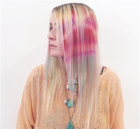 創(chuàng)意挑染設計 “馬賽克”染發(fā)發(fā)型